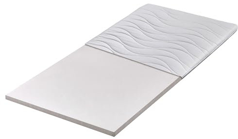 Betten-ABC Kaltschaumtopper, Matratzenauflage, Bezug waschbar, Gesamthöhe 7,0 cm, mittelhart, Größe: 90 x 220 cm