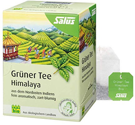 Salus Grüner Tee Himalaya (15 Filter Beutel = 24g) BIO, 3er Pack (3 x 24 g)