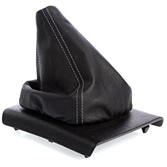 Schaltmanschette Schaltsack Sack Schwarz Faden Schwarz Echt Leder myshopx SA23