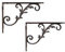 TentHome 2 Stück Winkel Wandhalter Gusseisen Antik Regalträger Regalhalter Landhaus Regalwinkel Winkelträger Regalbodenträger Regalkonsole (B)