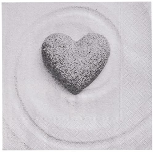 Heku 30243-111 Servietten Nature Heart