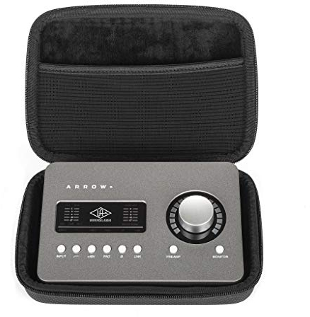 ANALOG CASES Universal Audio Volt 1/2 / Apollo Solo/Arrow/Focusrite Scarlett 4i4 Case - Custom-Fitted Compact GLIDE Case for Travel