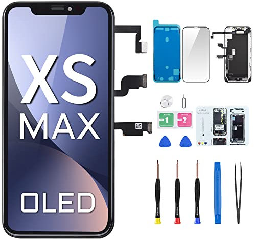 Ersatzbildschirm für iPhone Xs Max, 16.5 cm (6.5 Zoll), LCD-Display, 3D-Touch-ID-Display, Digitizer, A2103, A2104