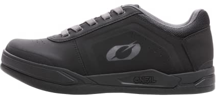 O'NEAL | Mountainbike-Schuhe | MTB Downhill Freeride | Vegan | SPD-Pedalplatten-kompatibel, Oberseite: haltbares und leichtes PU, atmungsaktiv | Pinned SPD V.22 Shoe | Erwachsene | Schwarz Grau | 47