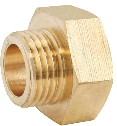 SOMATHERM FOR YOU, Réduction laiton brut Mâle 15/21 - Femelle 20/27, sachet de 2 pièces, raccordement rapide, résistant à la corrosion, compatible avec tous raccords filetés