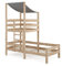 VitaliSpa Hausbett Tom, Bett aus Holz, Naturholz, 90x200 cm