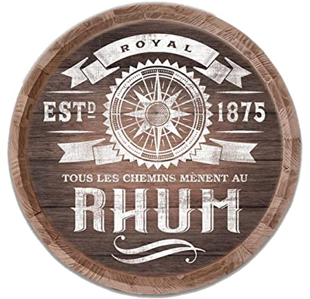 Déco Murale Tonneau de Rhum 40 cm