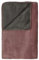 LIVING DREAMS Wohndecke Doubleface 150x200cm | hochwertige Jacquard-Wendedecke Plaid kuschelig warm Uni oder Streifen (150x200 cm, Mauve-anthrazit)