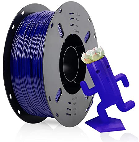 VOXELAB PETG Filament 1.75mm, Hochwertiges 3D Drucker Filament PETG, Gute Haftung für 3D Druck, Ordentliche Spule, Präzise Maßgenauigkeit +/- 0.02 mm, 1kg (2.2lbs), PETG Blau