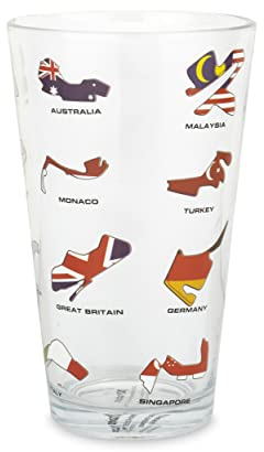 Racing Circuit Tracks Collage F1 GP Drinking High Ball Glas Tumbler