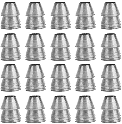 20 Stück Sicherheits-Rundgriffkeile, Griffspaltkeil Axt Hand Metallkeil Rundstahlkeil für Axt Klauenhammerschlitten (Durchmesser 10 mm)