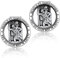 Molain Christopher Medaille für Auto, Metall Auto Saint Christopher Visierclip Katholischer Visier Bless Driving Sicherheitsclip Runder St Christopher Medaille Abzeichen Clip (2 Stück)