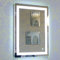Drumm Miroir de salle de bain LED 60 x 80 cm avec éclairage, miroir avec interrupteur tactile, miroir mural (6 500 K blanc froid)