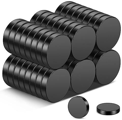 Wukong Schwarz Neodym Magnete, 10x2mm | 50 Stück Kleine Extra Stark Kühlschrankmagnete Rare Earth Magnete Mini Magnete für Whiteboards, Kühlschrank, Handwerk, Magnettafel und DIY-Projekt