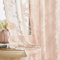 SEEKRIGHT Tende in pizzo rosa cipria, lunghezza 160 cm, set di 2 pannelli, stile vittoriano floreale, tende velate per soggiorno, camera da letto, camera da letto, camera da letto, stanza delle