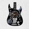 VINY WOODY Vinyl Disc Uhr Silhouette Gitarre Rock Trash Metall