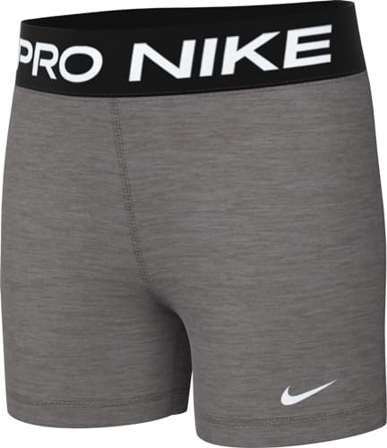 Nike G NP DF 5 Pouces Short, Carbone/Blanc, 8-9 Ans Fille