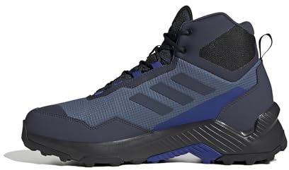 adidas Men's Eastrail 2.0 Mid RAIN.RDY Waterproof Hiking Shoes, Wonder Steel/Shadow Navy/Semi Lucid Blue, 11 UK