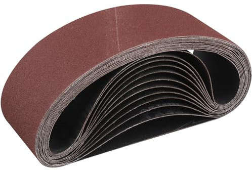 STEBRUAM Nastri Abrasivi 75x 457 mm,12PCS 120 grana Levigatrice a Nastro