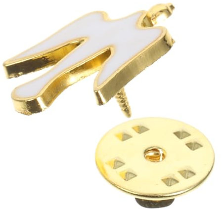 BESTYASH Taubenbrosche Emaille Anstecknadel in Weiß Friedensbrosche Reversnadel Für Taufe Gedenken Und Kirchenaccessoires