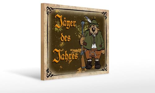Femer Holzschild Jagd 40x30cm Jäger des Jahres Abenteuer