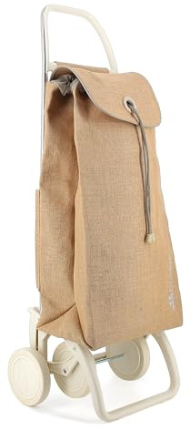 Einkaufstrolley Rolser I-Max Yute Off White 4 Räder - Natural