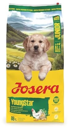 JOSERA YoungStar | 12,5 kg | Trockenfutter für wachsende Hunde | Junior | MediMax | Huhn & Kartoffel | Getreidefreies Premium Aufzuchtfutter zur optimalen Versorgung von Welpen größerer Rassen