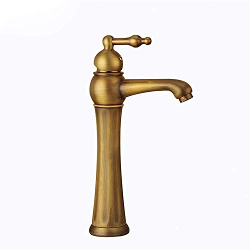 Grifo Mezclador Monomando Industrial Vintage de Bronce Antiguo para Cocina y baño