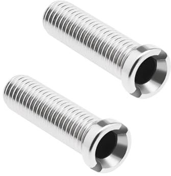 2 lavelli a vite cava, vite cava per valvole a cestello, M12 x 30 mm, in acciaio inox