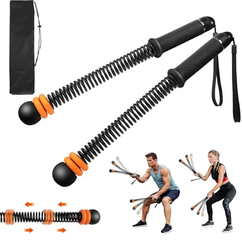 Verstellbares, seilloses Kampfseil, verbessertes gewichtetes schnurloses Trainingsseil mit Aufbewahrungstasche, leise, tragbar für Zuhause, Fitnessstudio, HIIT & Kraft für Männer und Frauen