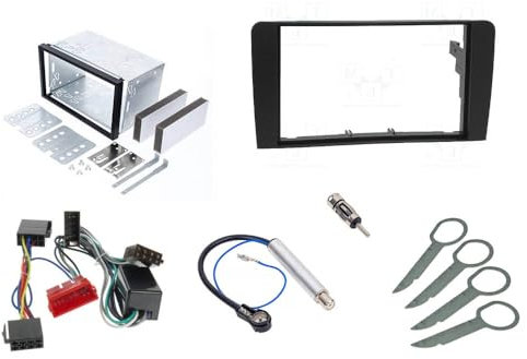Audioproject A236 - Set de Cache-Radio Double DIN pour Audi A3 8P - année 2003-2007 Symphonie