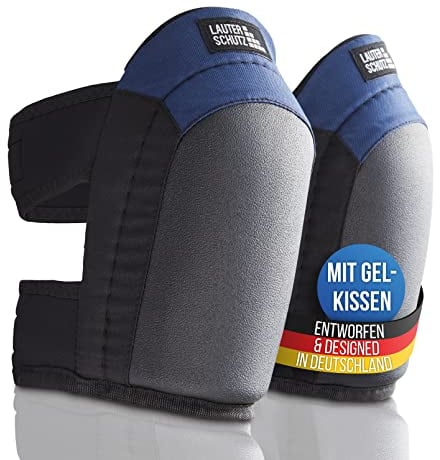 LauterSchutz® Rodilleras profesionales de gel para trabajar por capas en el suelo con revestimiento antideslizante y cómodo cierre doble, para artesanos y bricoladores (Estilo: Estándar)
