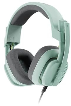 ASTRO A10 Auriculares Gaming Gen 2 con Cable, Auriculares Over-ear para gaming, Micrófono giratorio para silenciar, Compatibles con Xbox Series X|S, Xbox One, PS5, PS4, Nintendo Switch, PC - Menta
