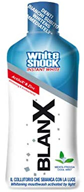 Blanx White Shock Instant White Colluttorio Mundwasser weiße Zähne Mundhygiene 500ml
