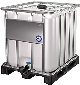 DIE BOX FABRIK IBC Container 1000 Liter NEU | Schiebehahnventil 50mm | IBC Tank | Zur Aufbewahrung von Regenwasser oder Anderen Flüssigkeiten | auf PE-Palette