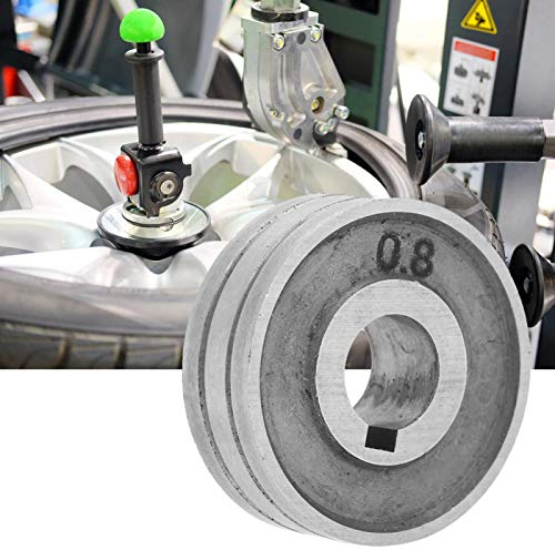 Draht-Vorschub-Rollenantrieb Radzufuhr V gerändelt Führungsschweißen Drahtvorschubwalze für Schweißmaschine SSJ-29A 30 * 10 * 10 mm Drahtvorschubführungsrad für MIG-Schweißmaschine(0.8-1.0mm)