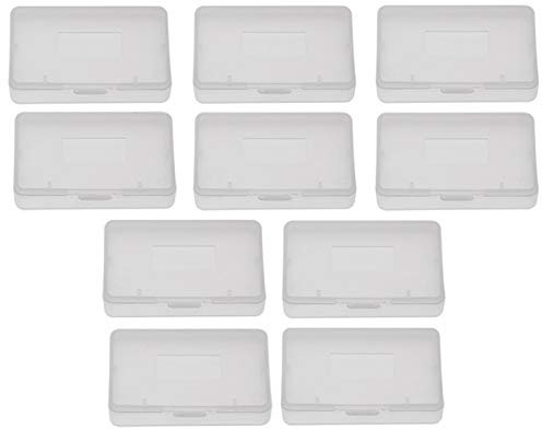 10 teilige Anti Staub Spieletasche für GBA, durchsichtige Kunststoffkassetten Spieletasche, Kunststoff Staubschutzabdeckungen