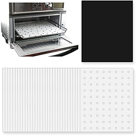 Pergament-Backpapier für Luftfritteuse, Toastofen, 12 x 13, antihaftbeschichtete Einsätze für Toaster-Arbeitsplatte und großen Toastofen, Luftfritteusen-Zubehör für Gowise, Ninja, Kalorik und mehr