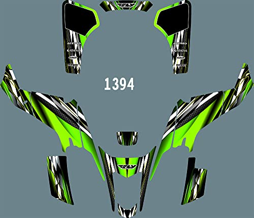MXP Graphics Team Graphics Decals Aufkleber-Set für Suzuki LTZ400 LTZ 400 2003 2004 2005 2006 2007 2008, Grün