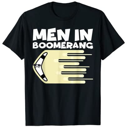 Männer in einem Bumerang Bumerang T-Shirt