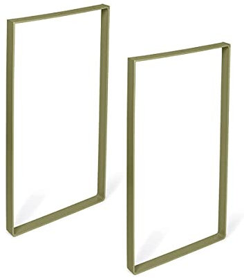 REI | Lot de 2 Pieds pour Tables | 71 x 38,5 x 4 cm | Fabriqué en Acier | Fini Vert Aigue-Marine | Fixation par Vis | Supporte jusqu'à 150 kg