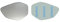 ASG Technik Außenspiegel Spiegelglas Ersatzglas Motorrad kompatibel mit KTM Duke 125 ABS ab Baujahr 2011-2016
