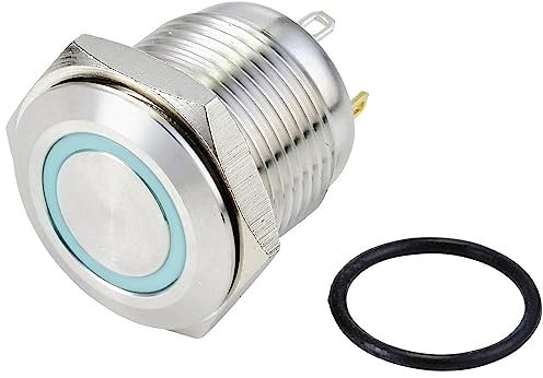 TRU COMPONENTS TC-10090920 Vandalismusgeschützter Drucktaster 48V/DC 2A 1x GQ16F-10E/J/B/24V/S