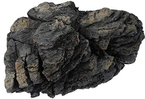 Yalych 2 Stück Harz Aquarium Aquarium Ornament Maya Aquarium Dekor Aquarium Figur Dekorationen Rock Aquarium Dekoration (Color : Gy019x2pcs, Size : 21.5x13.3x8.5cmx2pcs)