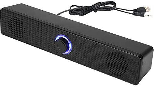 Enceinte d'ordinateur Haut-parleur de caisson de basses stéréo Câble USB Boîte de son Surround pour PC Portable MP3 MP4