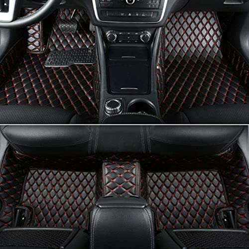 NYMCAR su misuraTappetini per auto compatibili con 99% Audi BMW Mercedes-Benz SKODA Ford Chevy Honda Toyota LEXUS Infiniti Nissan Mitsubishi MINI Smart Hyundai kIa Mazda (2,Nero rosso)