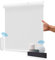 Allesin Wiederaufladbare Verdunklungsrollo ohne Bohren, B100 x H150 cm Weiß, Elektrische Rollo Innen, 100% Verdunkelung Sonnenschutz Smart Rollo mit Fernbedienung Kompatibel Alexa