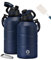 Fjbottle Borraccia Termica Palestra 1900ML - Senza Perdite - Sportiva Bottiglia con tappo magnetico, Borracce acciaio inox Senza BPA per Sport, Campeggio, Yoga