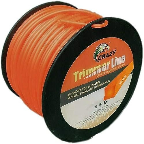 Generico Filo per DECESPUGLIATORE Quadrato 3.0MM Bobina 100MT TAGLAERBA Cavo MATASSA