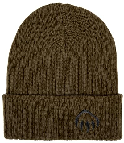 WOLVERINE Damen Unisex Performance Arbeitsmütze – langlebig für Arbeit und Outdoor-Abenteuer (Einheitsgröße) Beanie Mütze, Gesticktes Logo, Dunkles Olivgrün